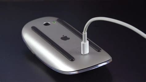 A wire free charging option for a magic mouse